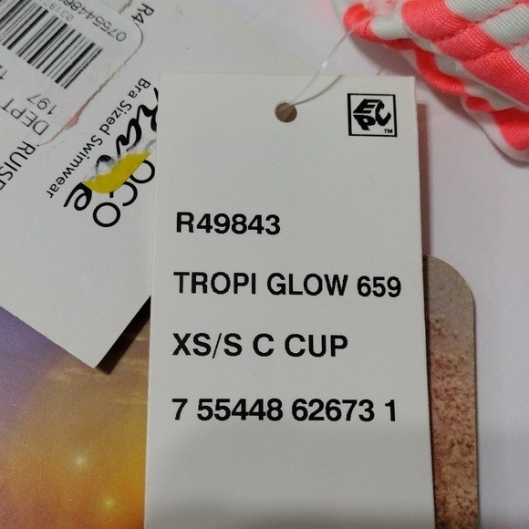 NWT Coco Rave Two Piece Swimwear Swimsuit Bikini Set XS/S 30/32C $110 - Picture 15 of 15